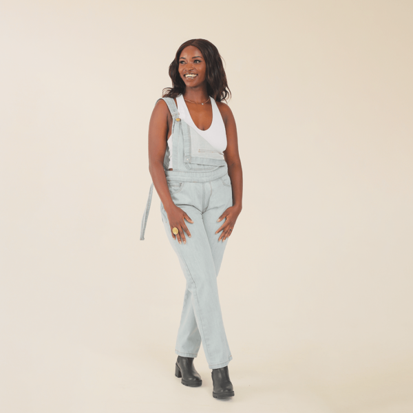 Women's Denim Dungaree - Image 3