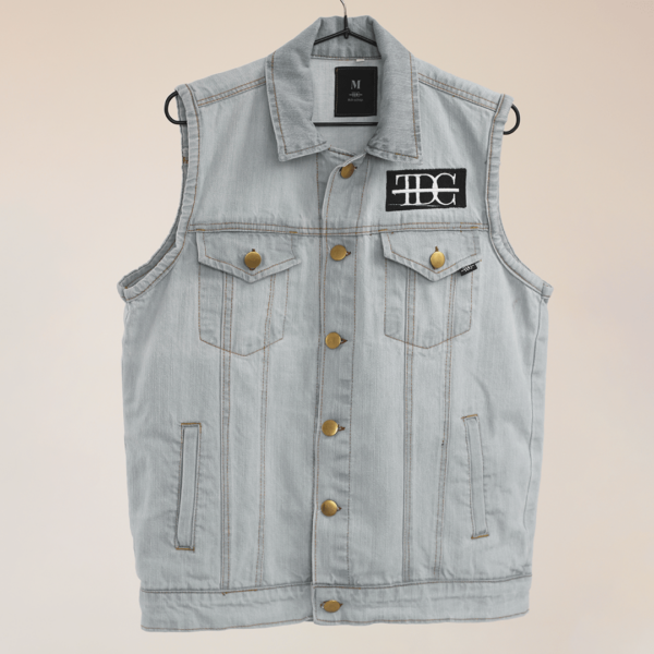 Men's Sleeveless Denim Jacket - Image 9