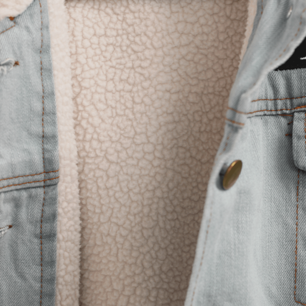 Women's Sherpa Denim Jacket - Image 7